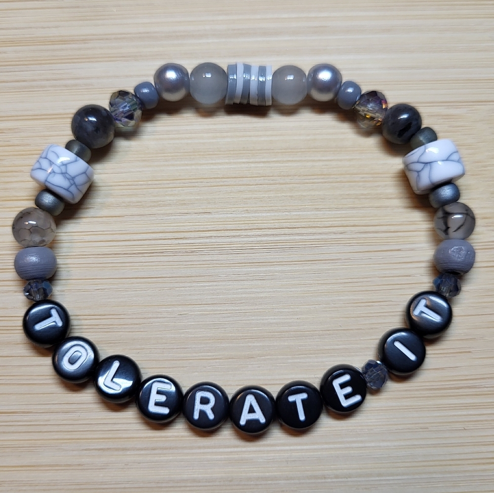 Tolerate It- Taylor Swift Friendship Bracelet, Size 7"